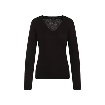 Tom Ford Seamless V-neck Top Sweater In Brown