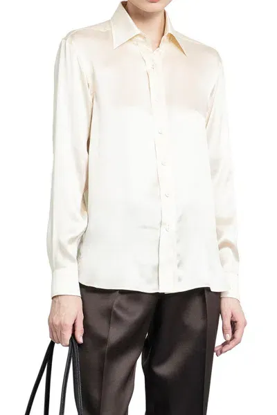 Tom Ford Shirts In Off-white