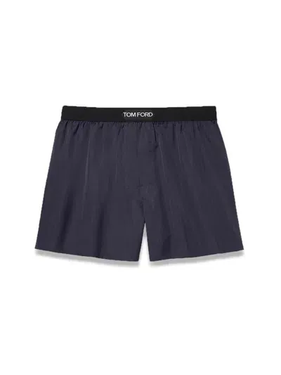 Tom Ford Short With Logo In Grey