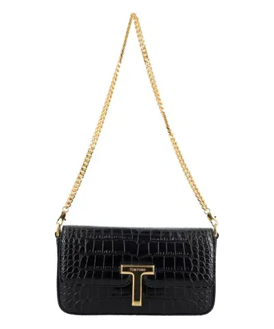 Tom Ford Shoulder Bag In Black