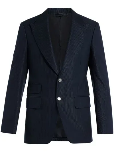 Tom Ford Single-breasted Blazer In 蓝色