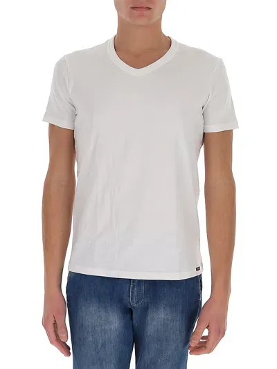 Tom Ford Logo-embroidered Mélange T-shirt In Grey