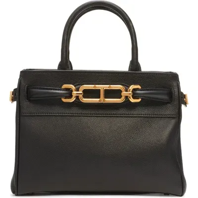 Tom Ford Whitney Small Croc-effect Leather Tote In Brown