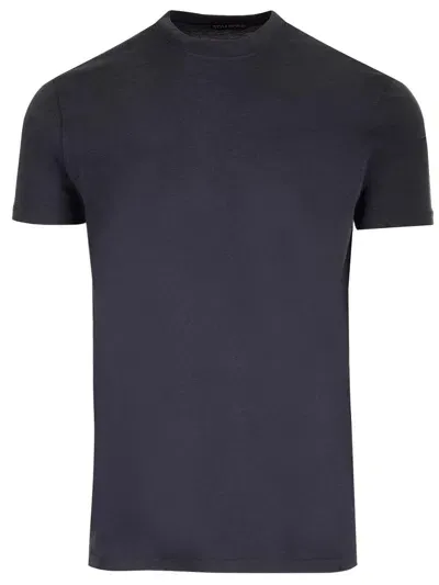 Tom Ford Strech T-shirt In Dark Blue