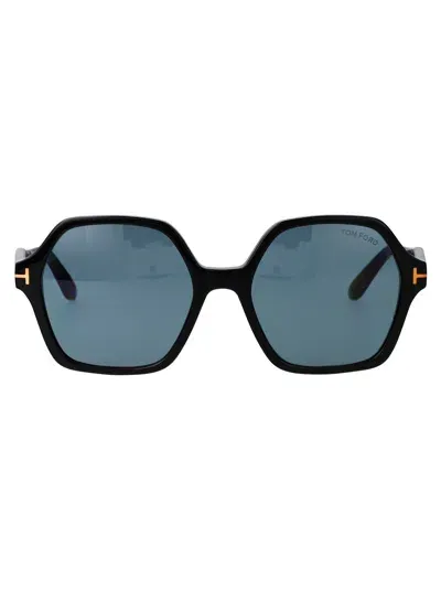 Tom Ford Sunglasses Ft1032 01 A In 01a Nero Lucido / Fumo