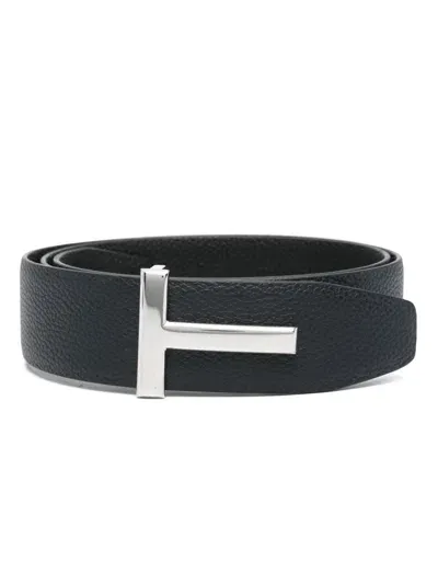 Tom Ford T Icon Belt In Blue