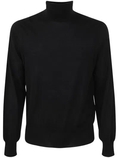 Tom Ford Alpaca Blend Turtleneck Sweater In Black