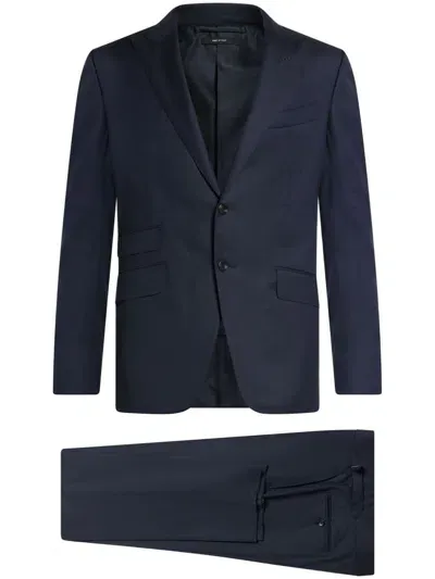 Tom Ford Virgin Wool Suit In Blue