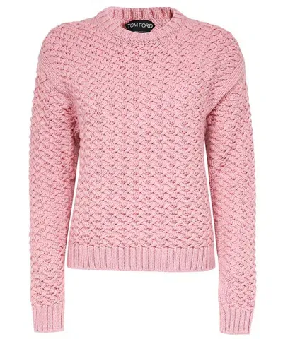 Tom Ford Virgin Wool Sweater In Pink