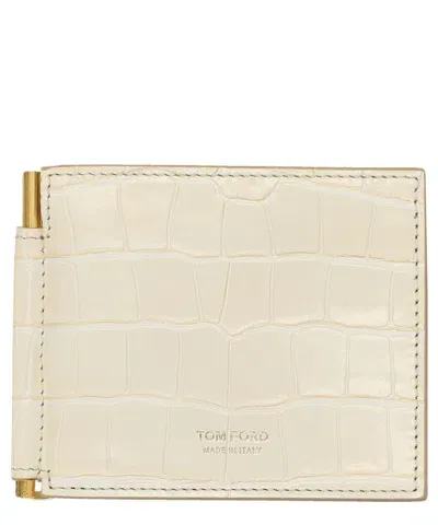 Tom Ford Wallet In Beige