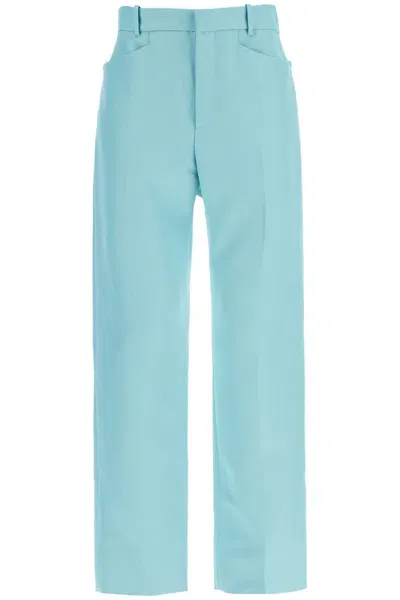 Tom Ford Wallis Cigarette Pants In Hopsack Fabric In Multicolor