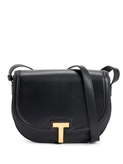 Tom Ford Wallis Leather Crossbody Bag In Black