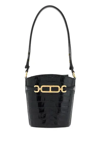 Tom Ford Whitney Mini Bucket Bag In In Black