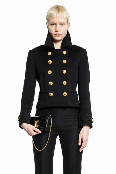 Tom Ford Woman Black Jackets In Multicolor