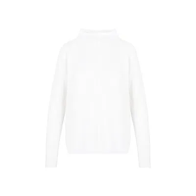 Tom Ford Funnel Neck Knitted Jumper In White