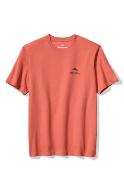 Tommy Bahama Bar For The Course Graphic T-shirt In Red Ginger