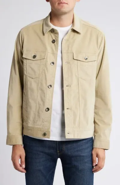 Tommy Bahama Canyon Corduroy Trucker Jacket In Stone Khaki