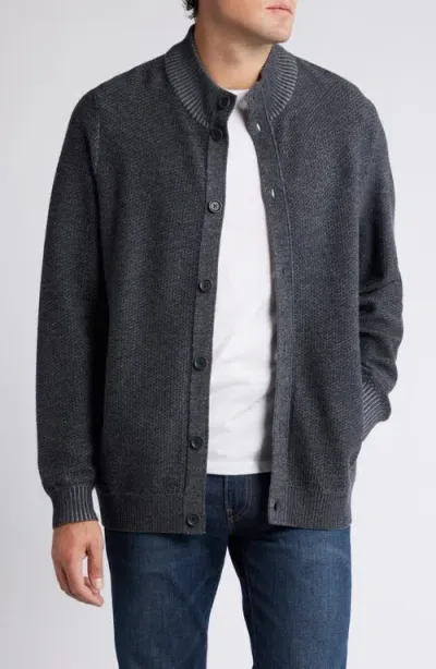 Tommy Bahama Crescent Shore Cardigan In Charcoal