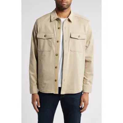 Tommy Bahama Harbor Point Shirt Jacket In Stone Khaki