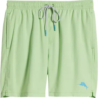 Tommy Bahama Naples Shore Swim Trunks In Glowing Green