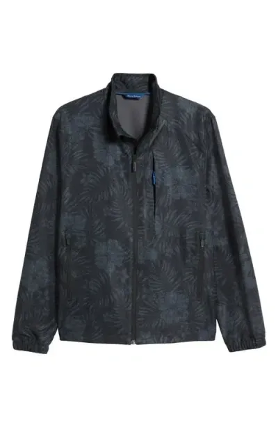 Tommy Bahama On Par Hibiscus Drive Packable Jacket In Black