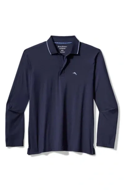 Tommy Bahama Palm Desert Half Zip Polo Shirt In Aleutian Night