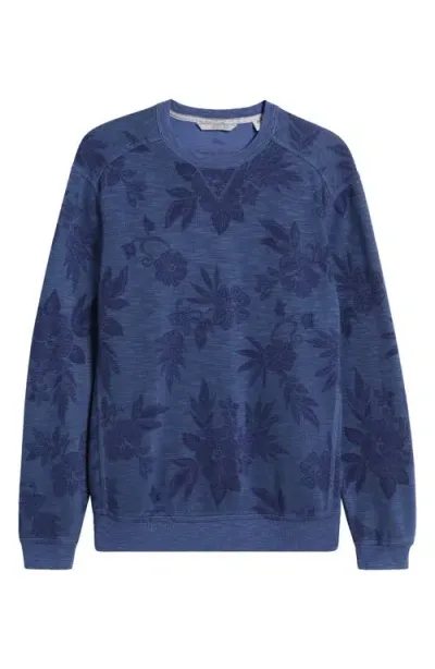 Tommy Bahama Tobago Bay Blooms Floral Sweatshirt In Deep Marin