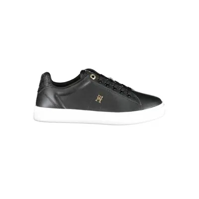 Tommy Hilfiger Elevated Essential Monogram Womens Trainers In Black