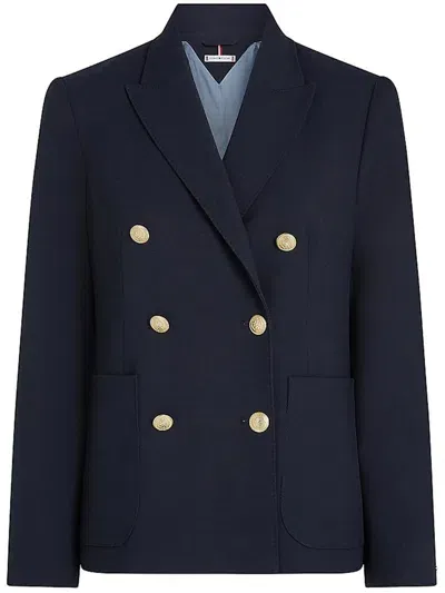 Tommy Hilfiger Blazer Clothing In Blue