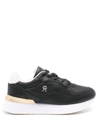 Tommy Hilfiger Chic Chunky Sneakers In Black