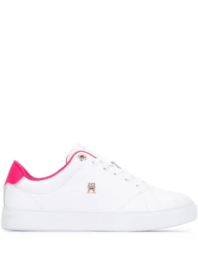 Tommy Hilfiger Sneakers In Ancient White/heritage Pink