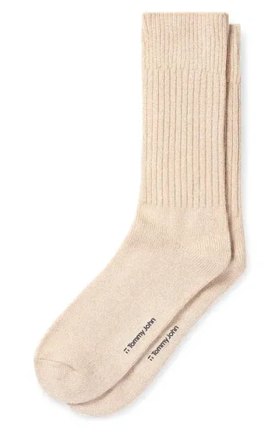 Tommy John Casual Crew Socks In Brown