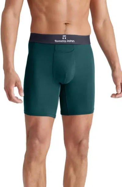 Tommy John Second Skin 6-inch Boxer Briefs In Deep Teal