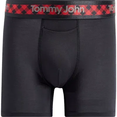 Tommy John Second Skin Boxer Briefs In Black