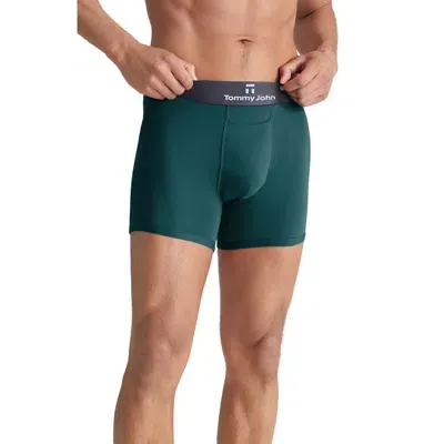 Tommy John Second Skin Boxer Briefs In Deep Teal