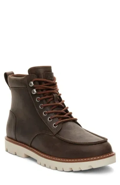 Toms Palomar Moc Toe Boot In Dark Brown