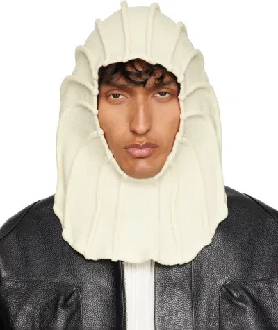 Tondolo Off-white Rubellus Balaclava In Cream