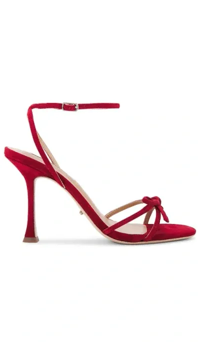 Tony Bianco Lover Sandal In Red Suede