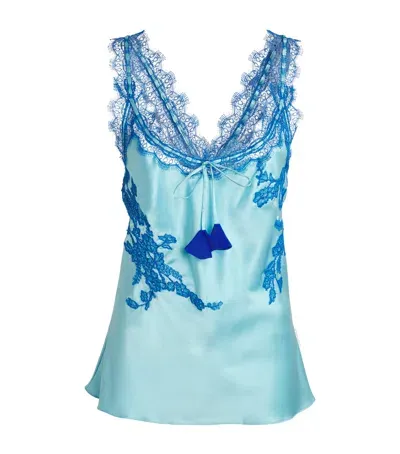 Torlowei Silk Patsy Camisole In Blue