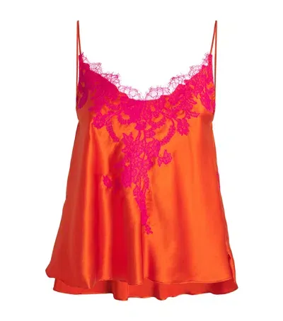 Torlowei Silk Tokoni Camisole In Orange