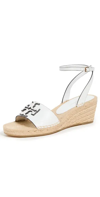 Tory Burch 50mm Ines Wedge Espadrilles Gardenia In White