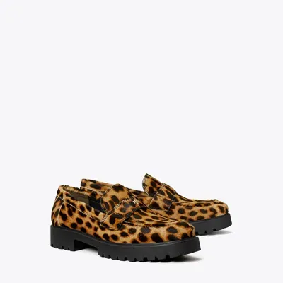 Tory Burch Classic Lug Loafer In Classic Leopard