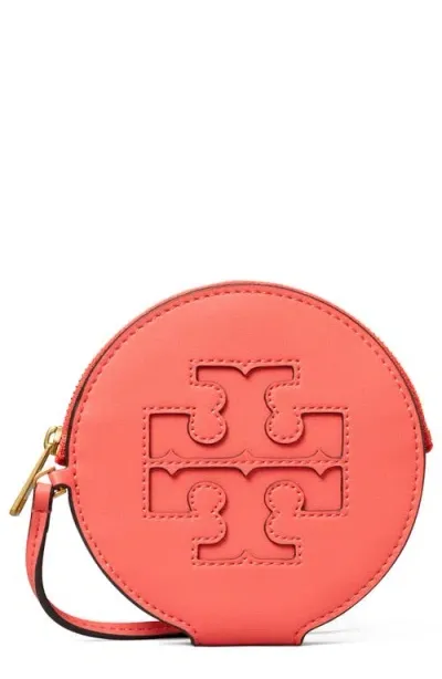 Tory Burch Ella Bio Circle Zip Card Case In 粉色