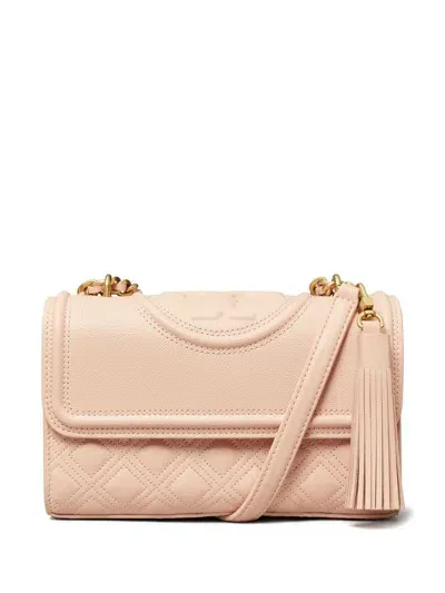 Tory Burch Fleming Soft Grain Small Bags In Pink & Purple