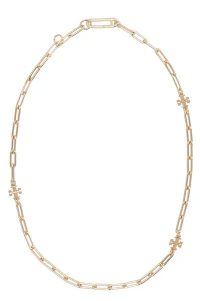 Tory Burch Good Luck Chain Necklace In Gold