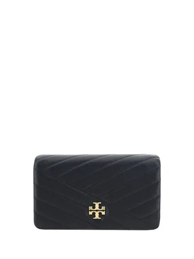 Tory Burch Kira Chevron Chain Wallet In Black