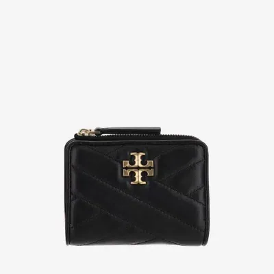 Tory Burch Kira Chevron Double Wallet In Black