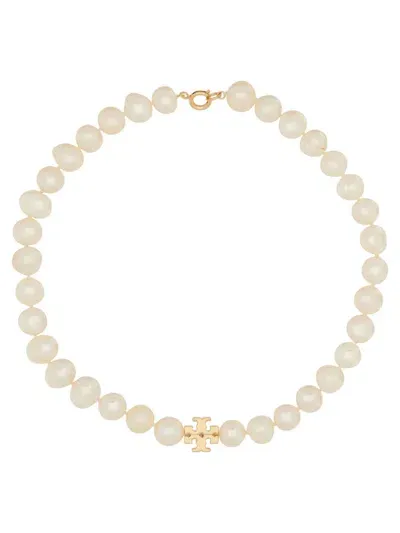 Tory Burch Kira Necklace With Pearl In Gold