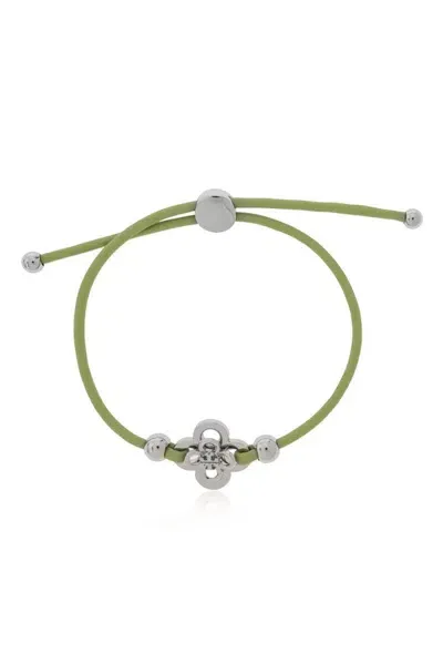 Tory Burch Leather Bracelet In Green