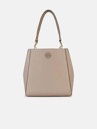 Tory Burch 'mcgraw' Bucket Bag In Nude Leather